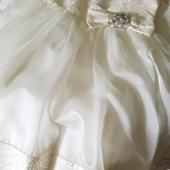 Zoe Ltd Girls Formal Dress Ivory Size 16 - Picture 4 of 12
